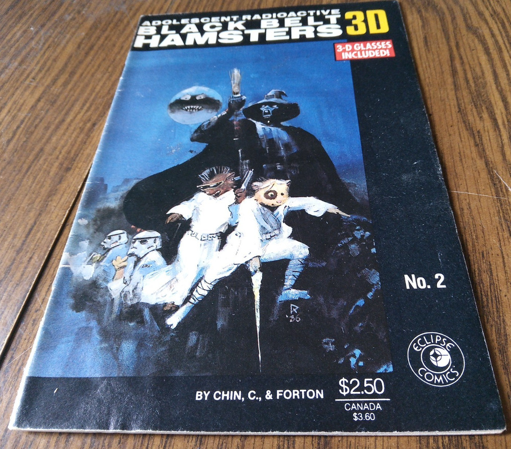 Adolescent Radioactive Black Belt Hamsters In 3D #2 September 1986 Eclipse